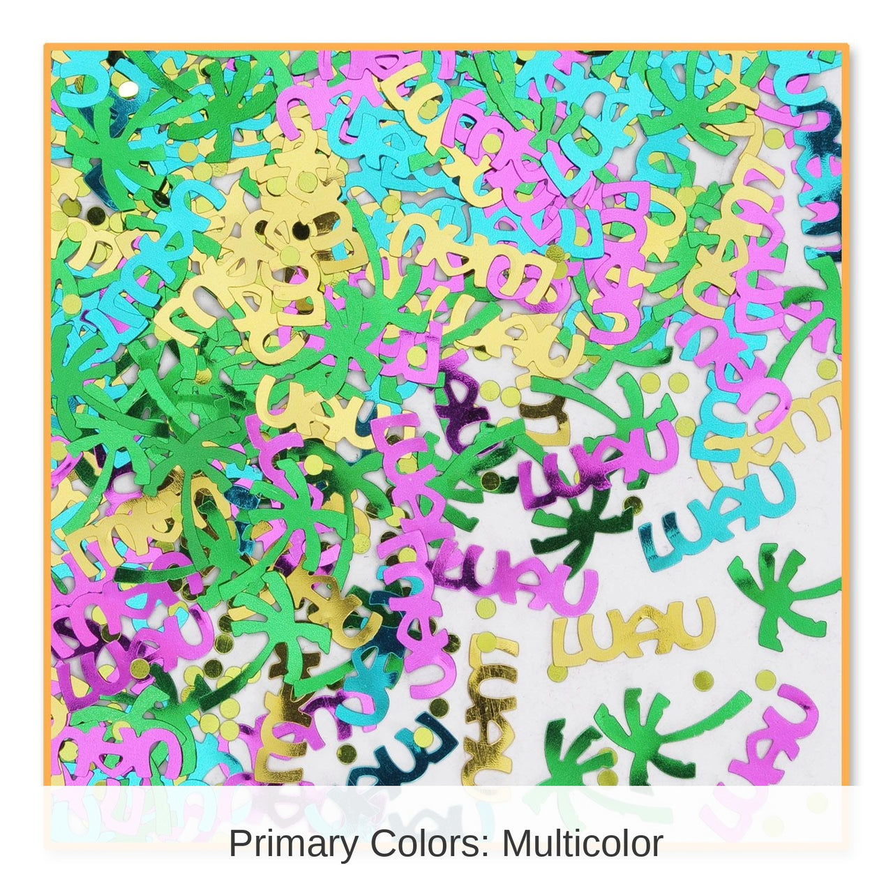 6 Pack Bulk Luau Party Confetti (0.5 Oz/Pkg)