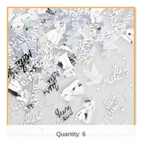 6 Pack Bulk Wedding Day Confetti (0.5 Oz/Pkg)