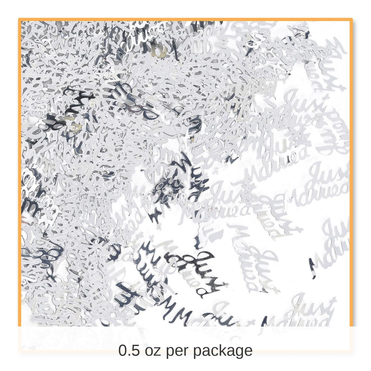 6 Pack Bulk Just Married Confetti (0.5 Oz/Pkg)