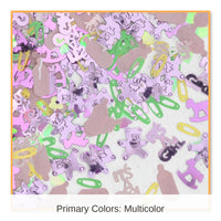 6 Pack Bulk It's A Girl Confetti- Multicolor
