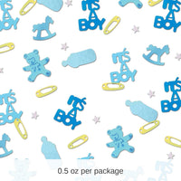 6 Pack Bulk It's A Boy Confetti- Blue and Yellow