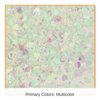 6 Pack Bulk Party Iridescent Hearts Confetti (0.5 Oz/Pkg)