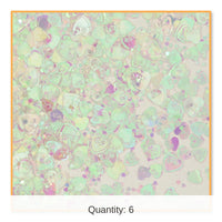 6 Pack Bulk Party Iridescent Hearts Confetti (0.5 Oz/Pkg)