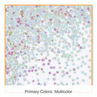 6 Pack Bulk Iridescent Party Stars Confetti (0.5 Oz/Pkg)