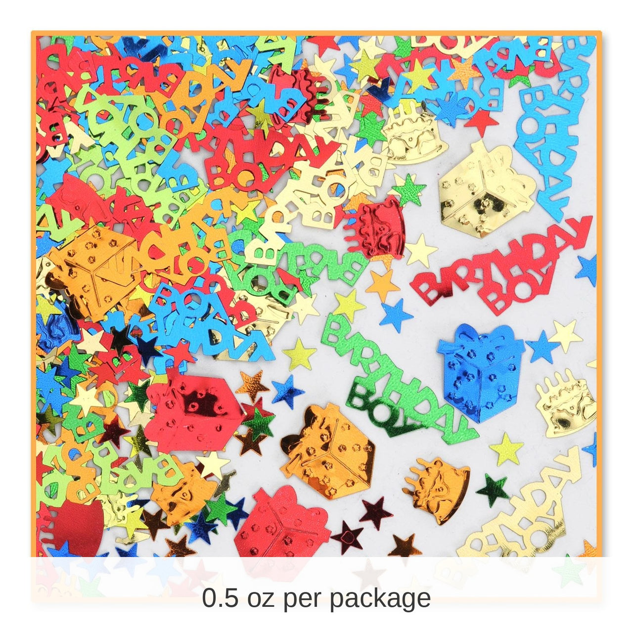 6 Pack Bulk Birthday Party Boy Confetti (0.5 Oz/Pkg)