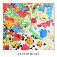 6 Pack Bulk Birthday Party Boy Confetti (0.5 Oz/Pkg)