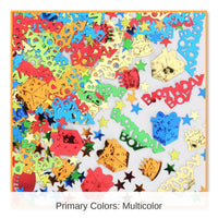 6 Pack Bulk Birthday Party Boy Confetti (0.5 Oz/Pkg)