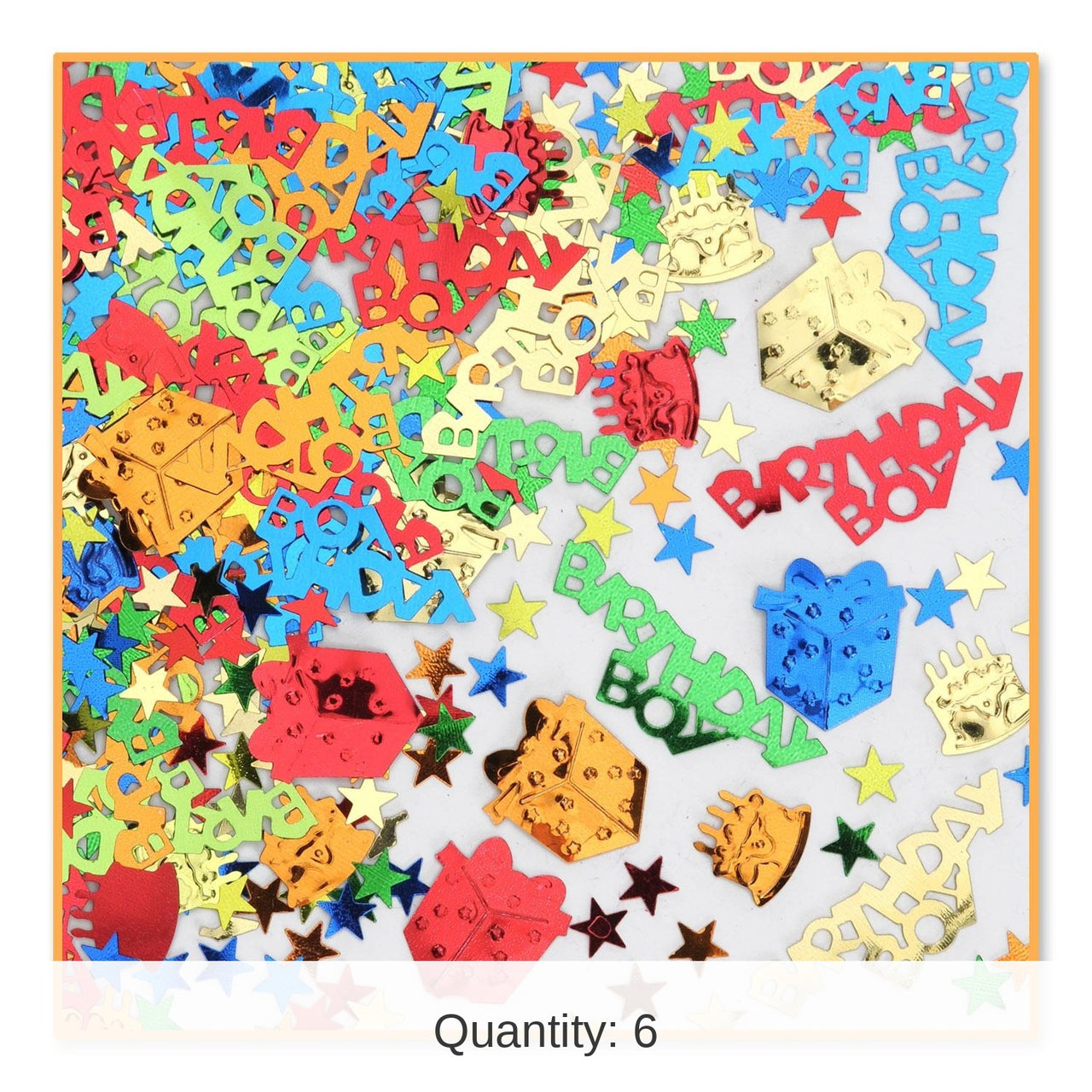 6 Pack Bulk Birthday Party Boy Confetti (0.5 Oz/Pkg)