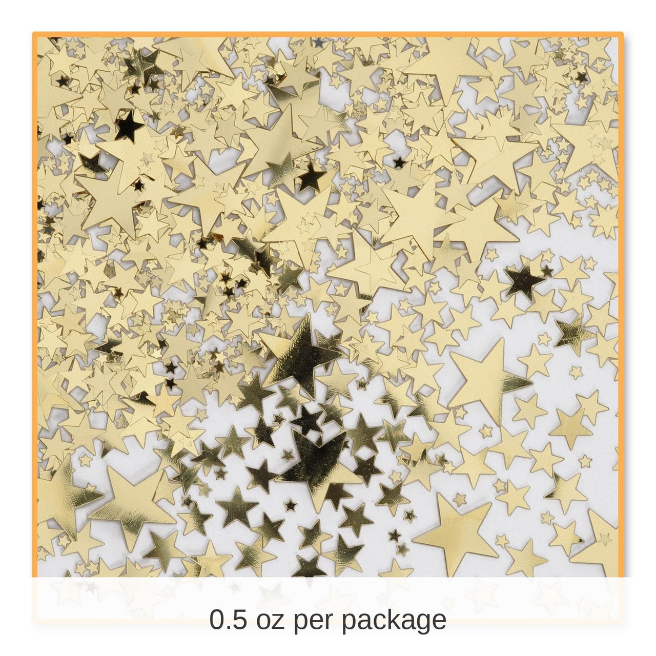 6 Pack Bulk Gold Party Stars Confetti (0.5 Oz/Pkg)