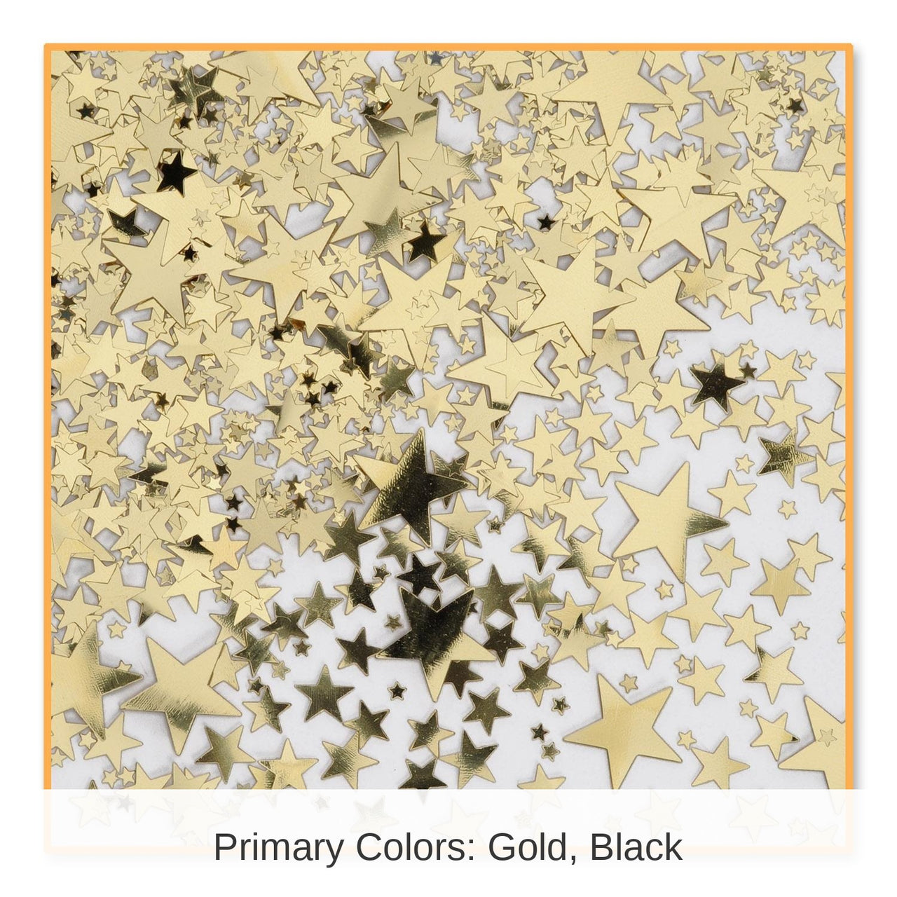 6 Pack Bulk Gold Party Stars Confetti (0.5 Oz/Pkg)