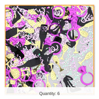 6 Pack Bulk Bachelorette Party Confetti (0.5 Oz/Pkg)