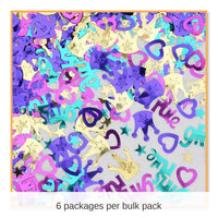 6 Pack Bulk Girls Rule Confetti (0.5 Oz/Pkg)