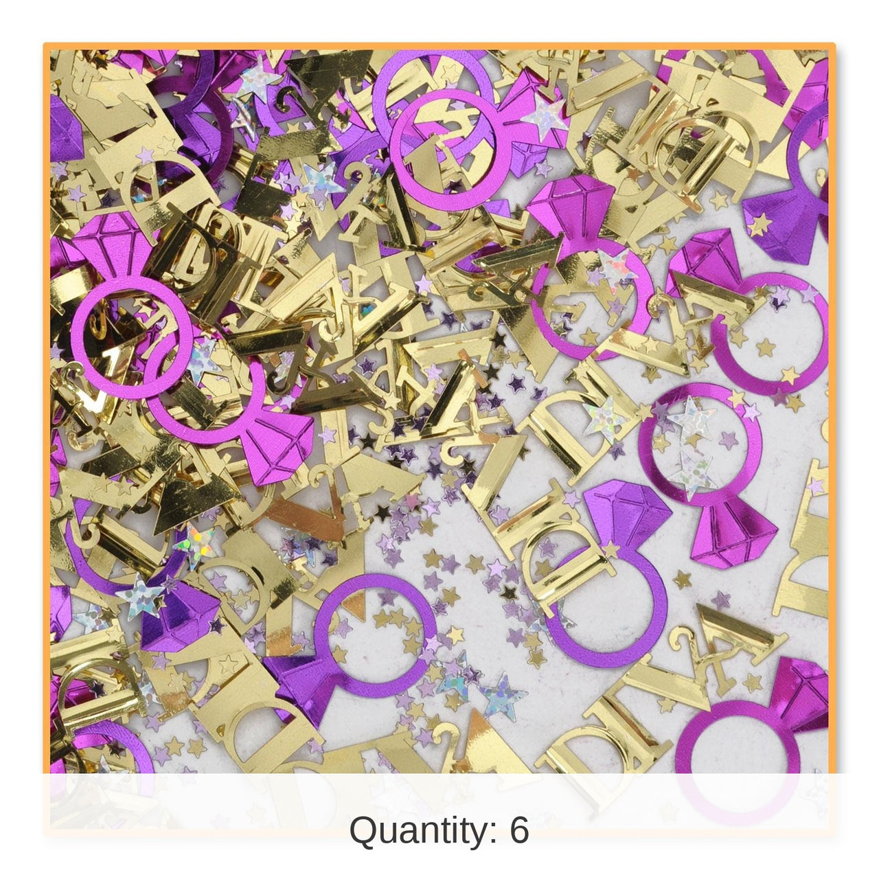 6 Pack Bulk Diva Confetti (0.5 Oz/Pkg)