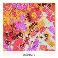 6 Pack Bulk Bachelorette Party Hot Stuff Confetti (0.5 Oz/Pkg)