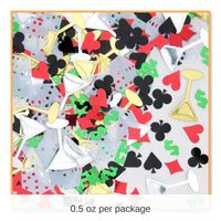 6 Pack Bulk Casino Night Party Confetti (0.5 Oz/Pkg)