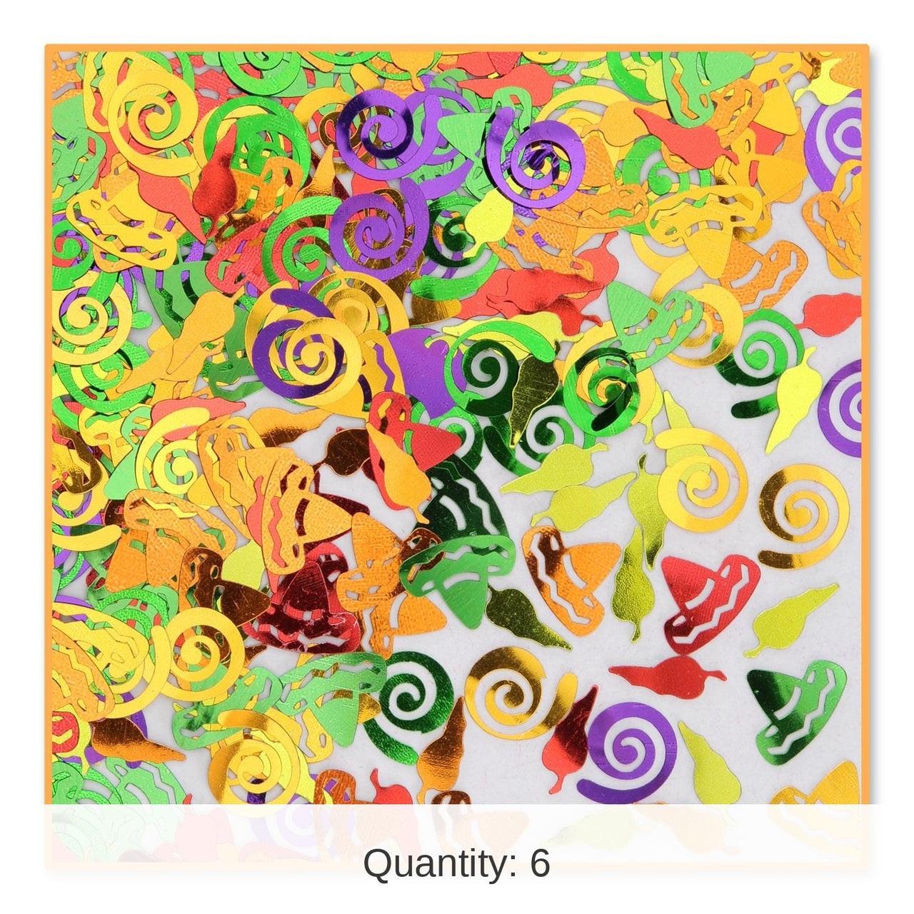 6 Pack Bulk Fiesta Confetti (0.5 Oz/Pkg)