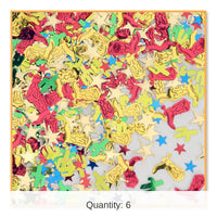 6 Pack Bulk Western Party Confetti (0.5 Oz/Pkg)
