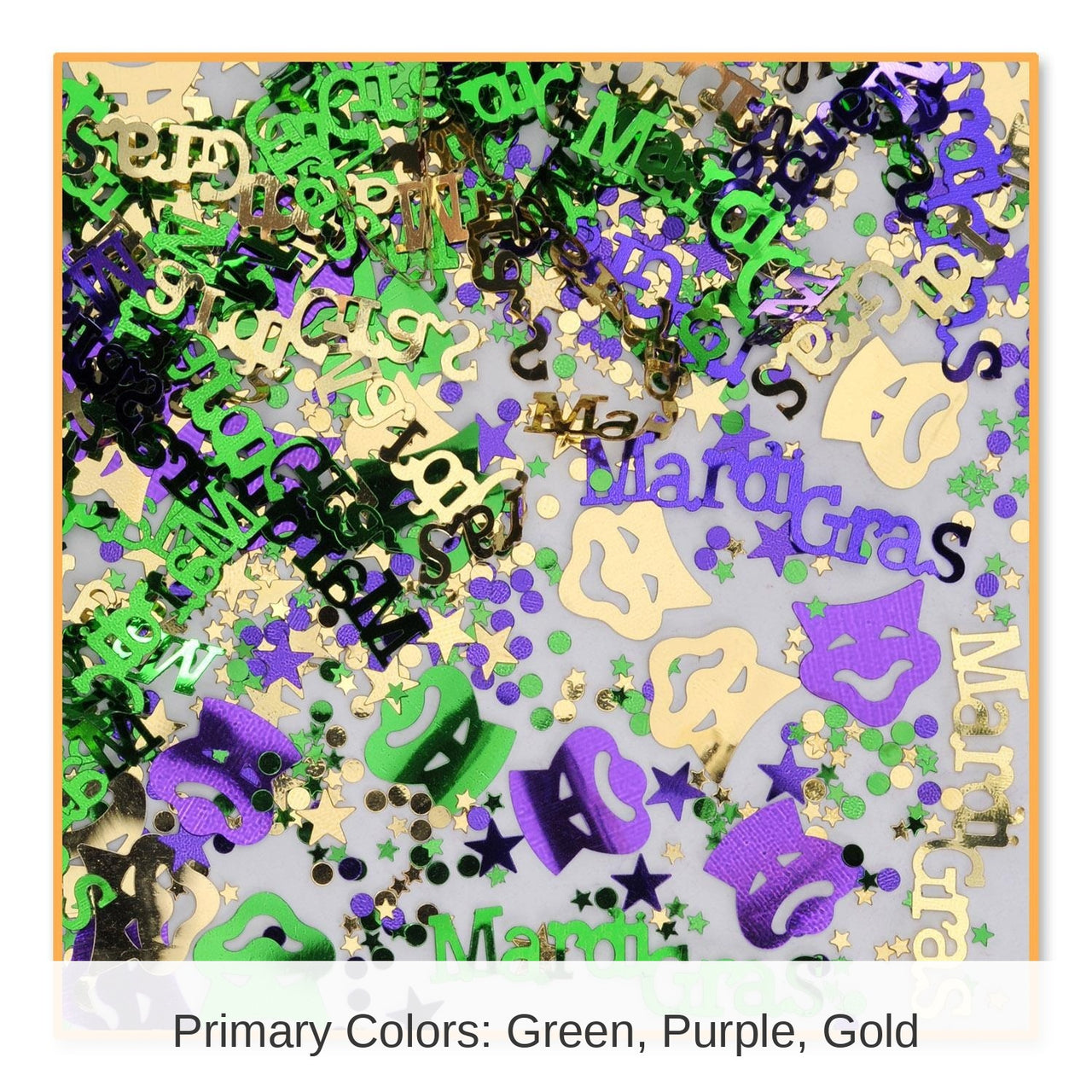 6 Pack Bulk Mardi Gras Confetti (0.5 Oz/Pkg)
