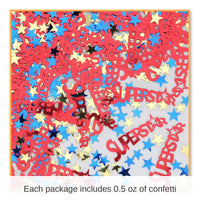 6 Pack Bulk Super Star Party Confetti (0.5 Oz/Pkg)