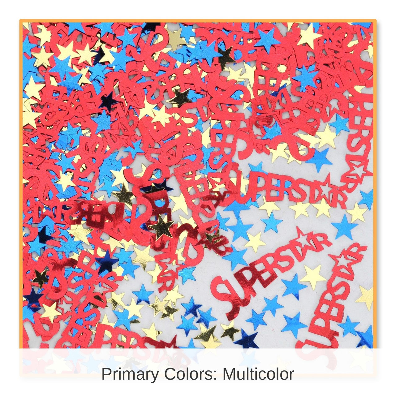 6 Pack Bulk Super Star Party Confetti (0.5 Oz/Pkg)