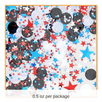 6 Pack Bulk Soccer Star Party Confetti (0.5 Oz/Pkg)