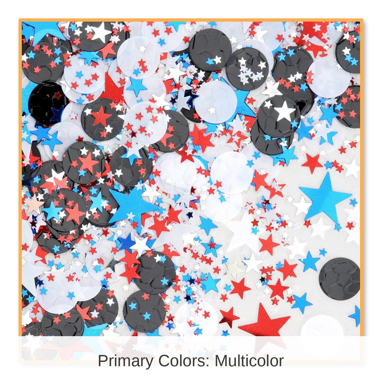 6 Pack Bulk Soccer Star Party Confetti (0.5 Oz/Pkg)