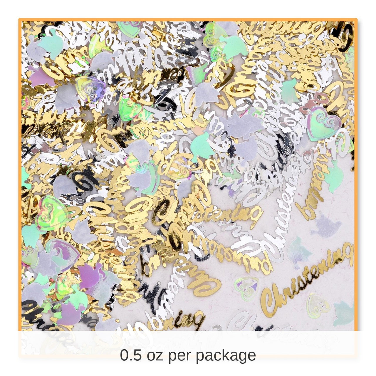6 Pack Bulk Christening Party Confetti (0.5 Oz/Pkg)