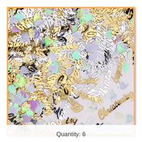6 Pack Bulk Christening Party Confetti (0.5 Oz/Pkg)