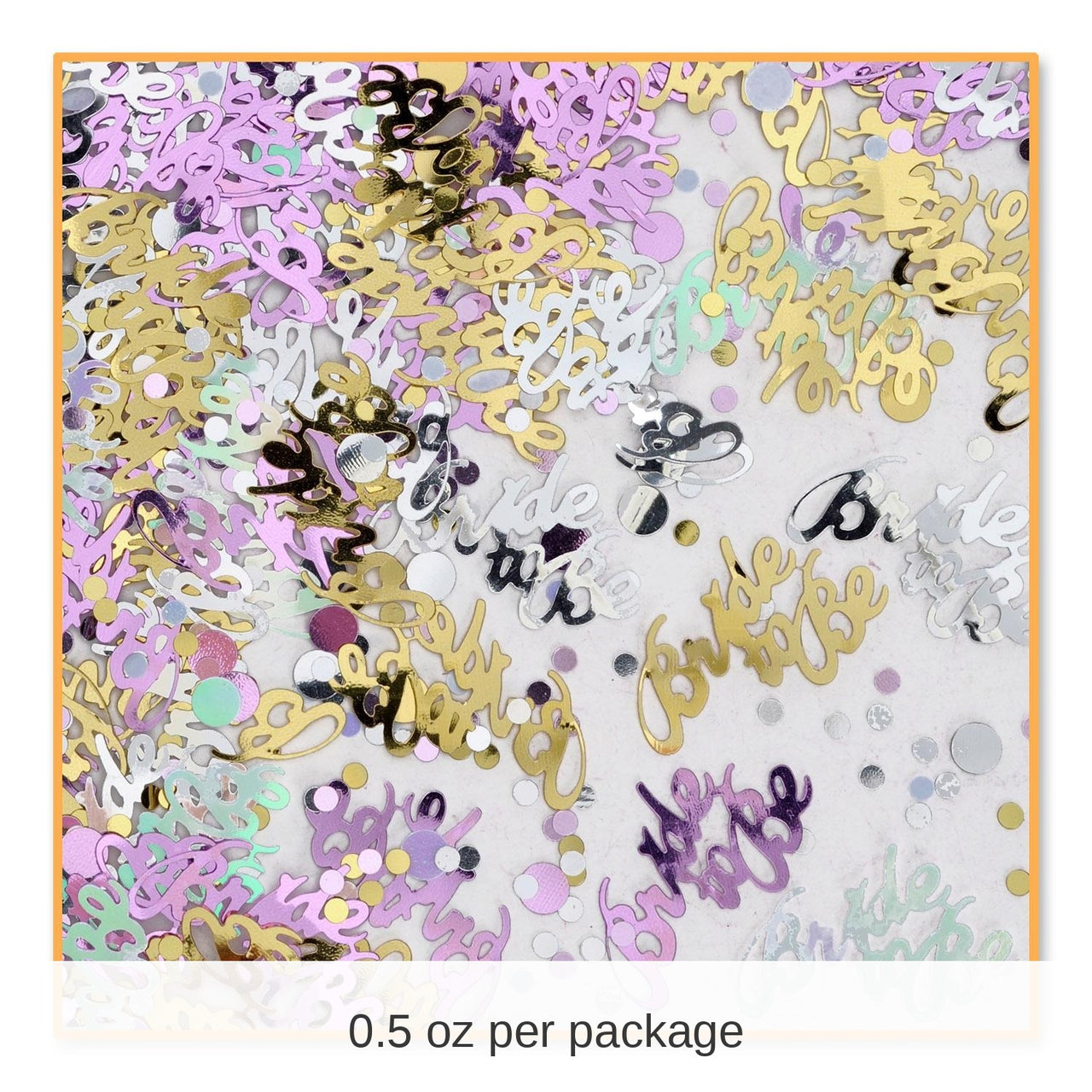 6 Pack Bulk Bride To Be Confetti (0.5 Oz/Pkg)