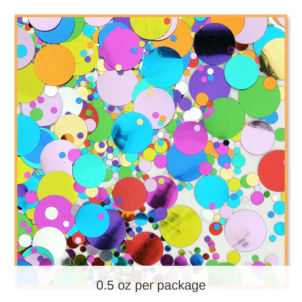 6 Pack Bulk Party Polkadots Confetti (0.5 Oz/Pkg)