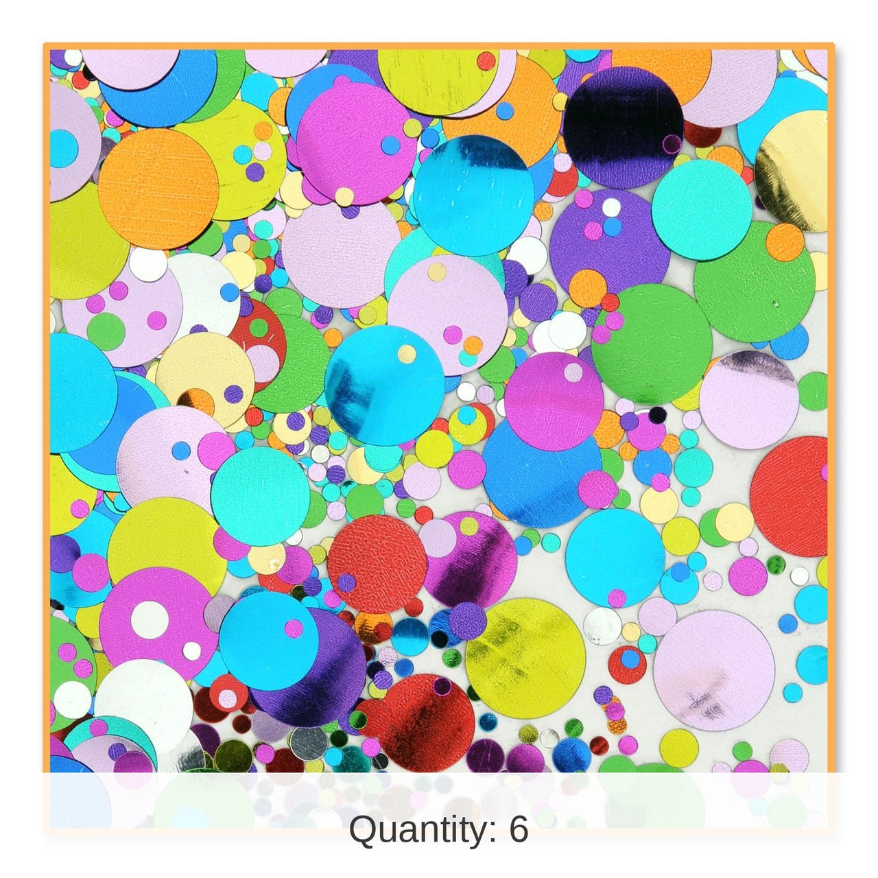 6 Pack Bulk Party Polkadots Confetti (0.5 Oz/Pkg)