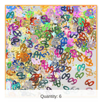 6 Pack Bulk 60/Stars Confetti (0.5 Oz/Pkg)