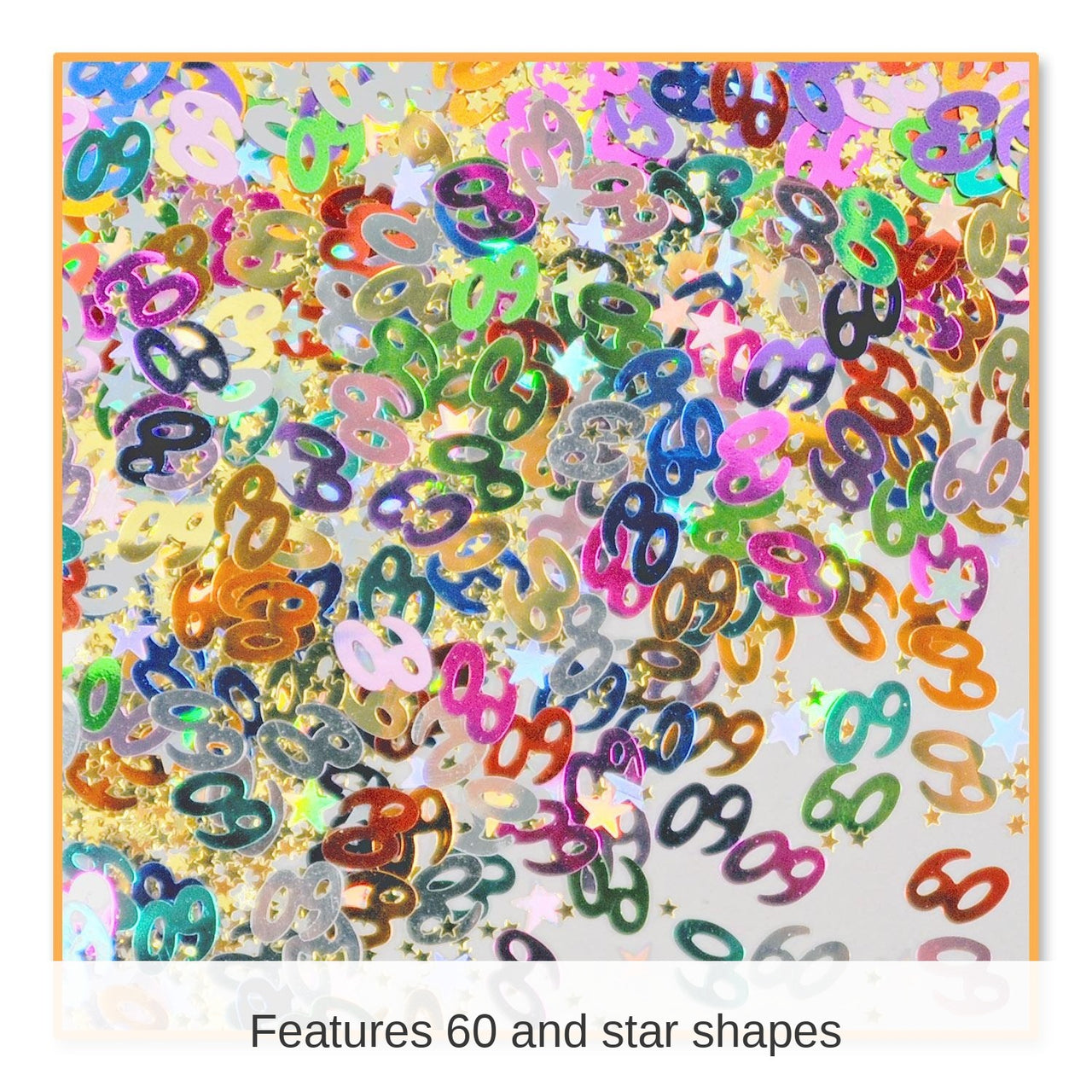 6 Pack Bulk 60/Stars Confetti (0.5 Oz/Pkg)