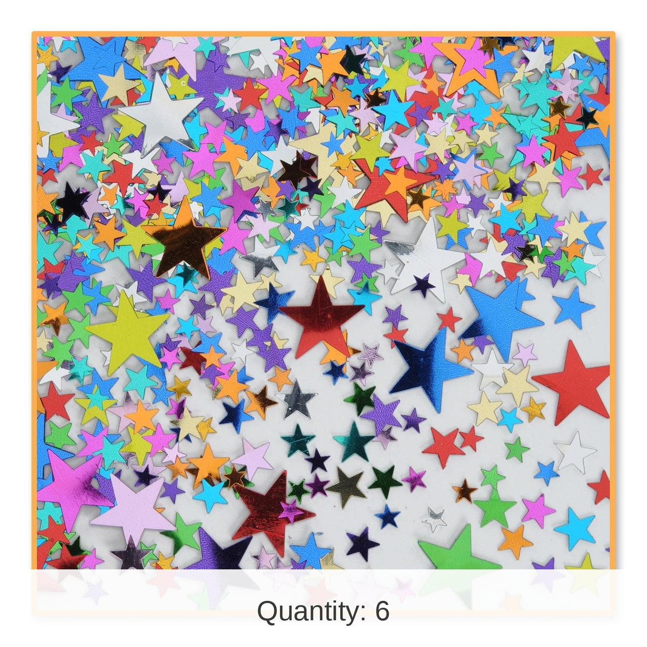 6 Pack Bulk Pretty Party Stars Confetti (0.5 Oz/Pkg)