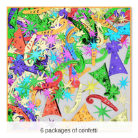 6 Pack Bulk Party Fun Confetti (0.5 Oz/Pkg)