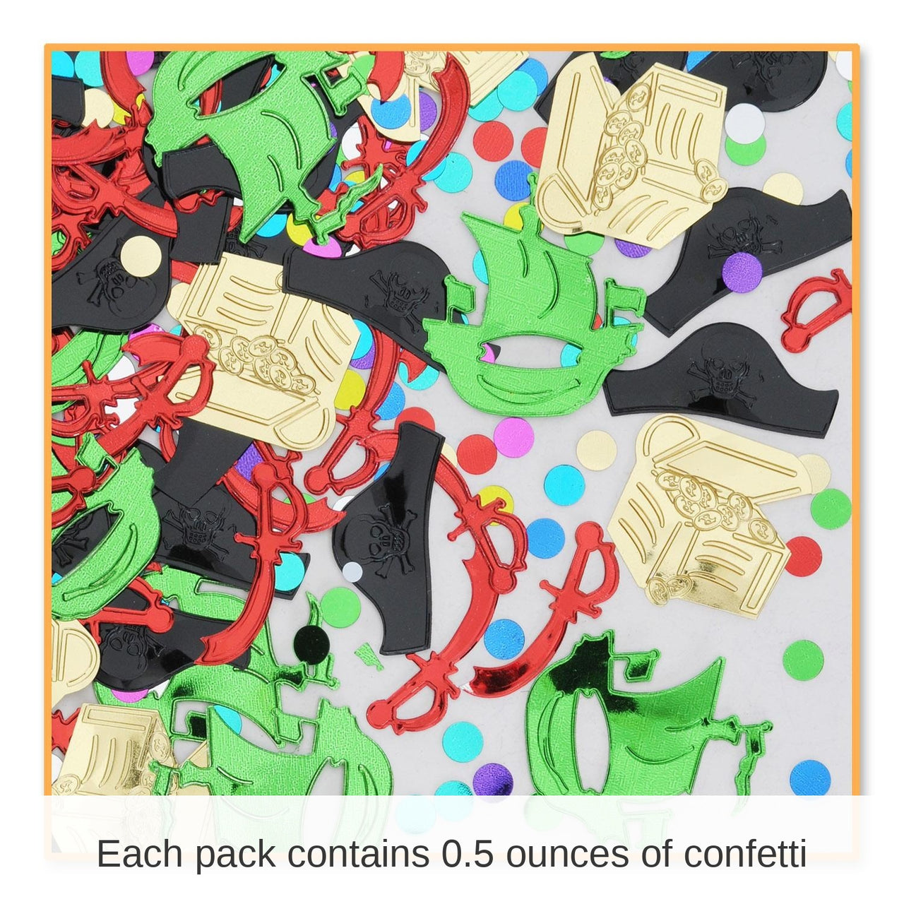 6 Pack Bulk Pirate Party Confetti (0.5 Oz/Pkg)