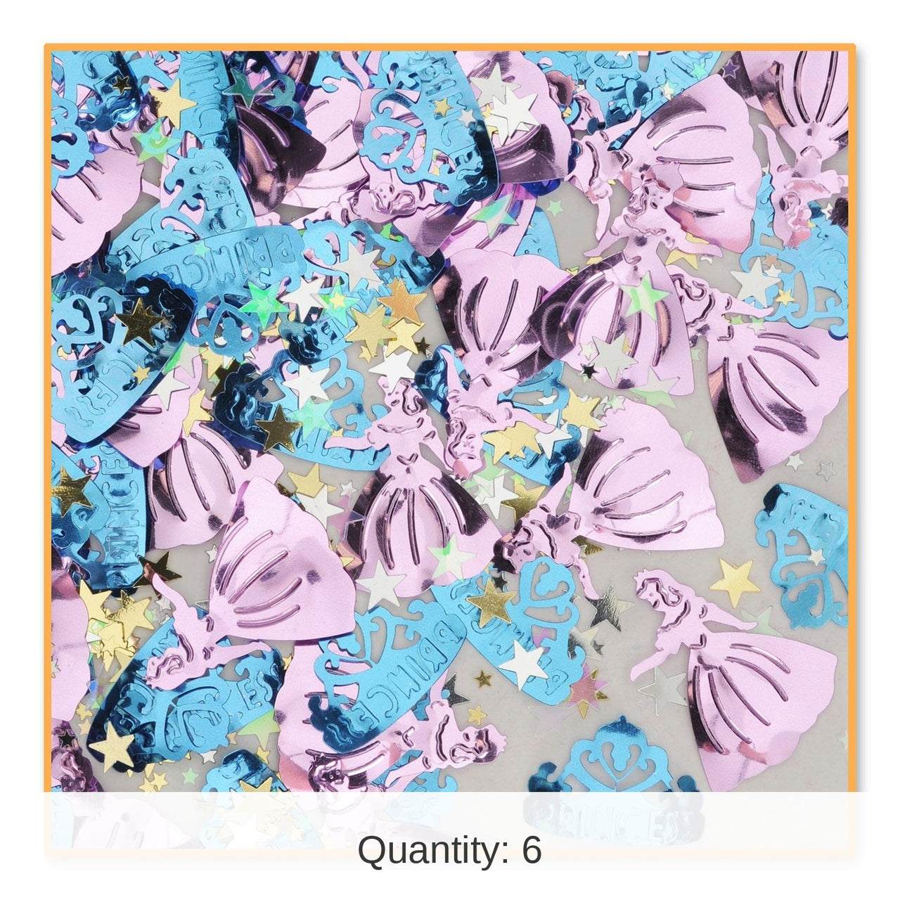 6 Pack Bulk Princess Party Confetti (0.5 Oz/Pkg)