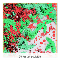 6 Pack Bulk Christmas Mistletoe Confetti (0.5 Oz/Pkg)