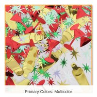 6 Pack Bulk Christmas Holiday Cheer Confetti (0.5 Oz/Pkg)