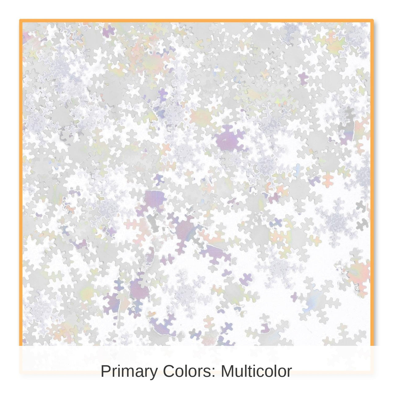 6 Pack Bulk Christmas Iridescent Snowflakes Confetti (0.5 Oz/Pkg)