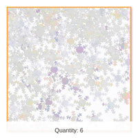 6 Pack Bulk Christmas Iridescent Snowflakes Confetti (0.5 Oz/Pkg)