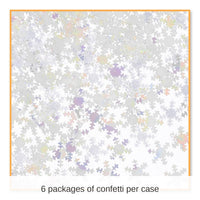 6 Pack Bulk Christmas Iridescent Snowflakes Confetti (0.5 Oz/Pkg)
