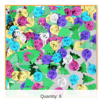 6 Pack Bulk Christmas Trim A Tree Confetti (0.5 Oz/Pkg)