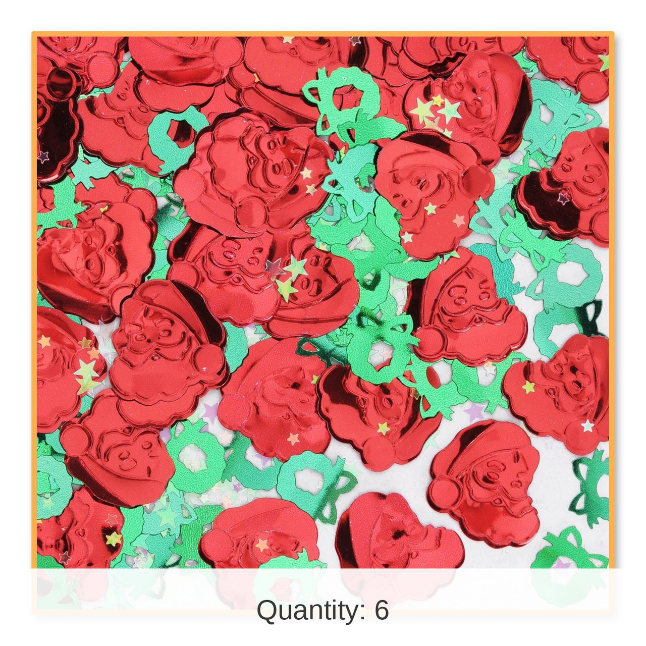 6 Pack Bulk Christmas Saint Nick Confetti (0.5 Oz/Pkg)