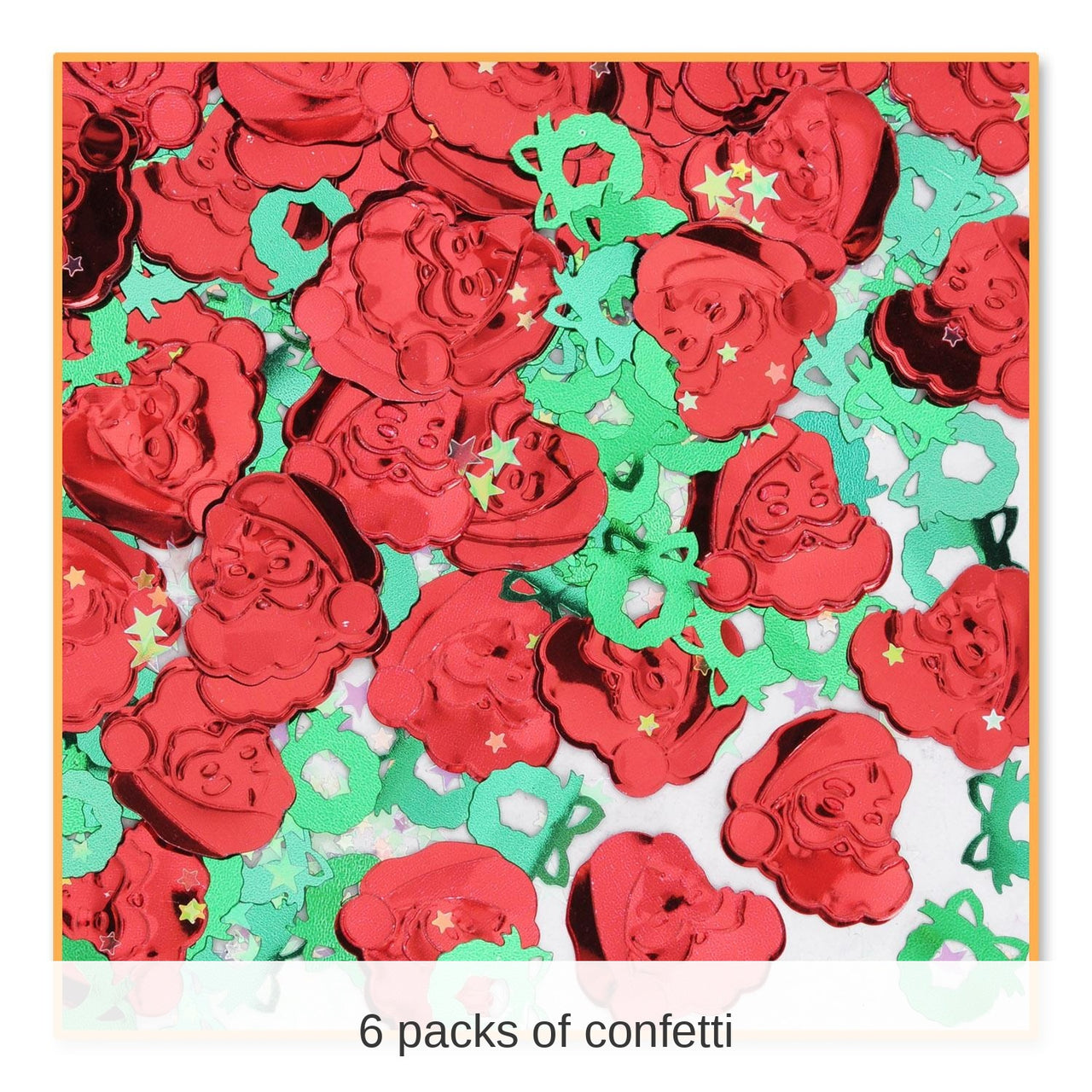 6 Pack Bulk Christmas Saint Nick Confetti (0.5 Oz/Pkg)