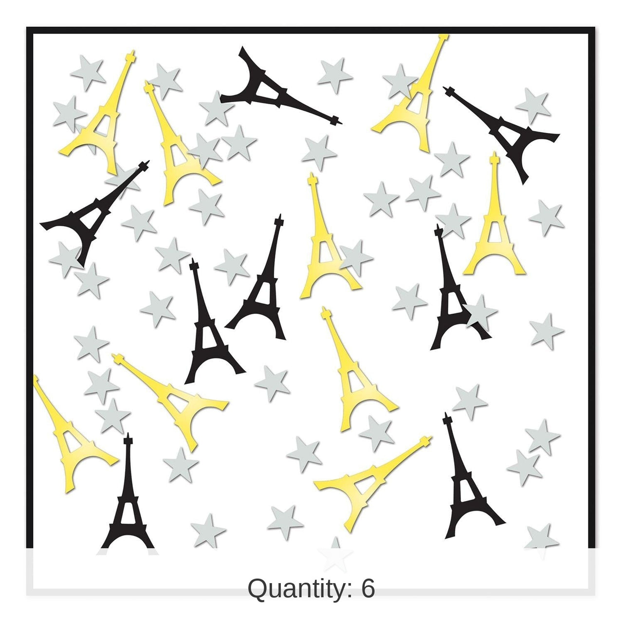 6 Pack Bulk Eiffel Tower Party Confetti (0.5 Oz/Pkg)