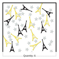 6 Pack Bulk Eiffel Tower Party Confetti (0.5 Oz/Pkg)