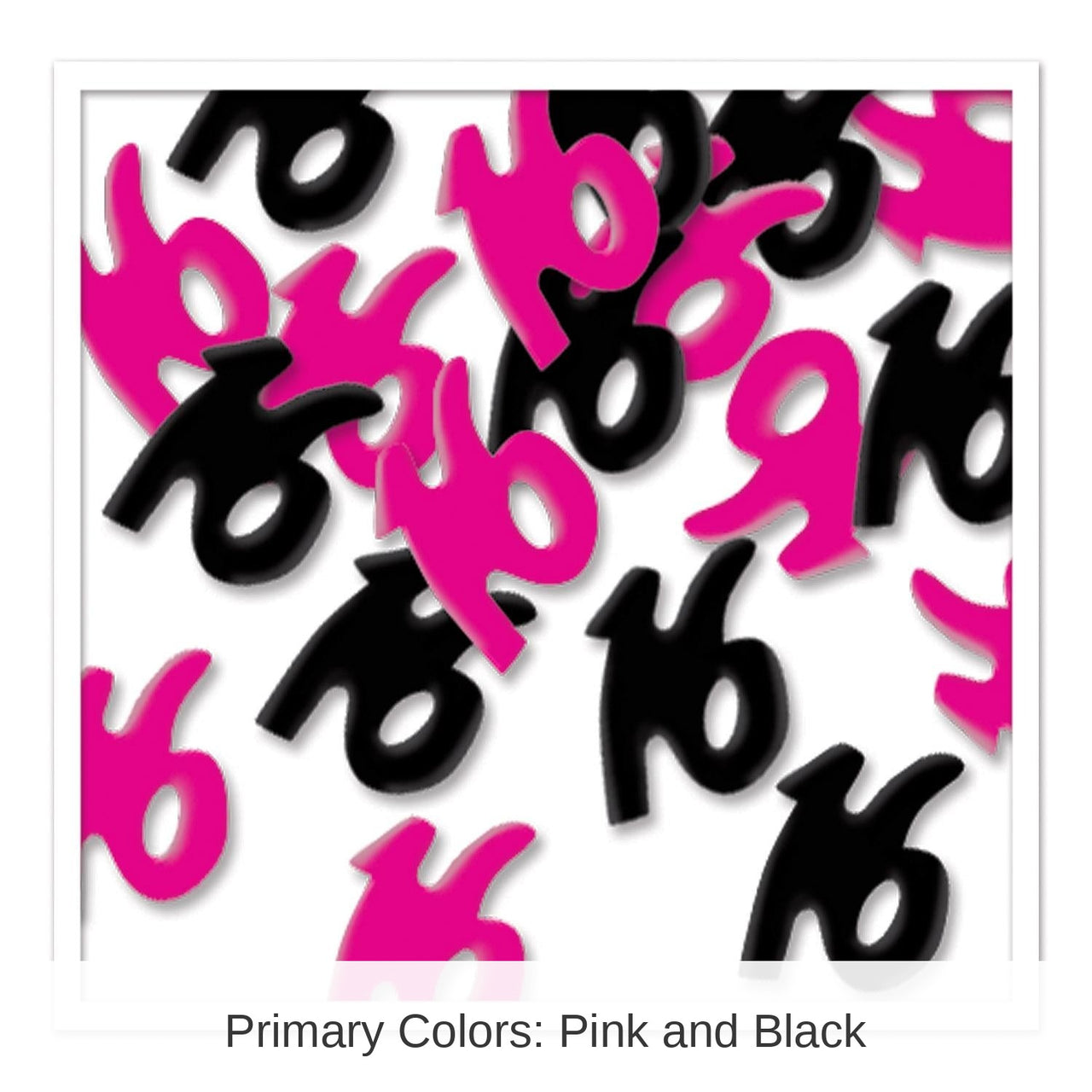 6 Pack Bulk 16th Birthday Confetti (0.5 Oz/Pkg)