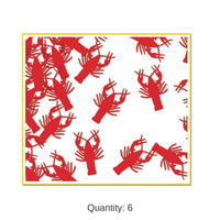 6 Pack Bulk Mardi Gras Crawfish Confetti (0.5 Oz/Pkg)