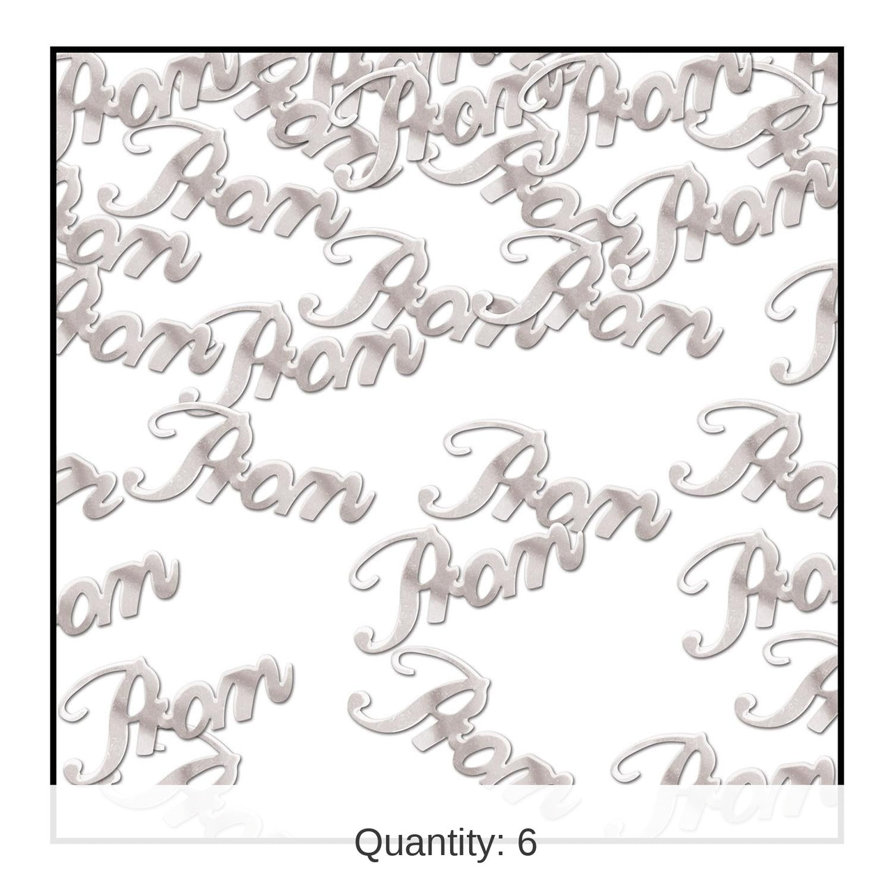 6 Pack Bulk Prom Party Confetti (0.5 Oz/Pkg)